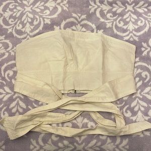 Free people tube top zips in the back